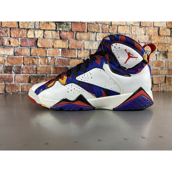 Nike Air Jordan Retro 7 Shoes Nothing But Net Ugly Sweater Size 5.5Y 304774-142 - Picture 5 of 10